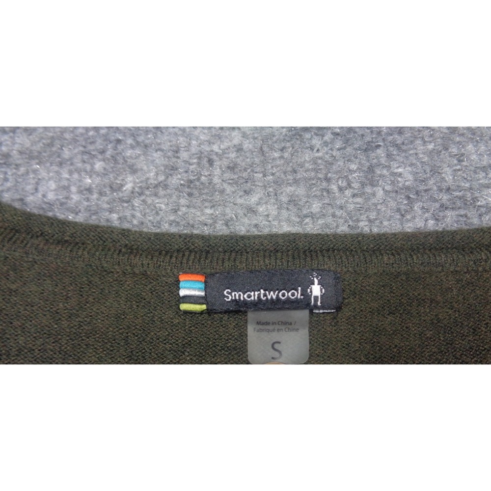 Smartwool Sweater Women's S Grey Shadow Pine Merino Wool Blend Crewneck - Picture 7 of 10